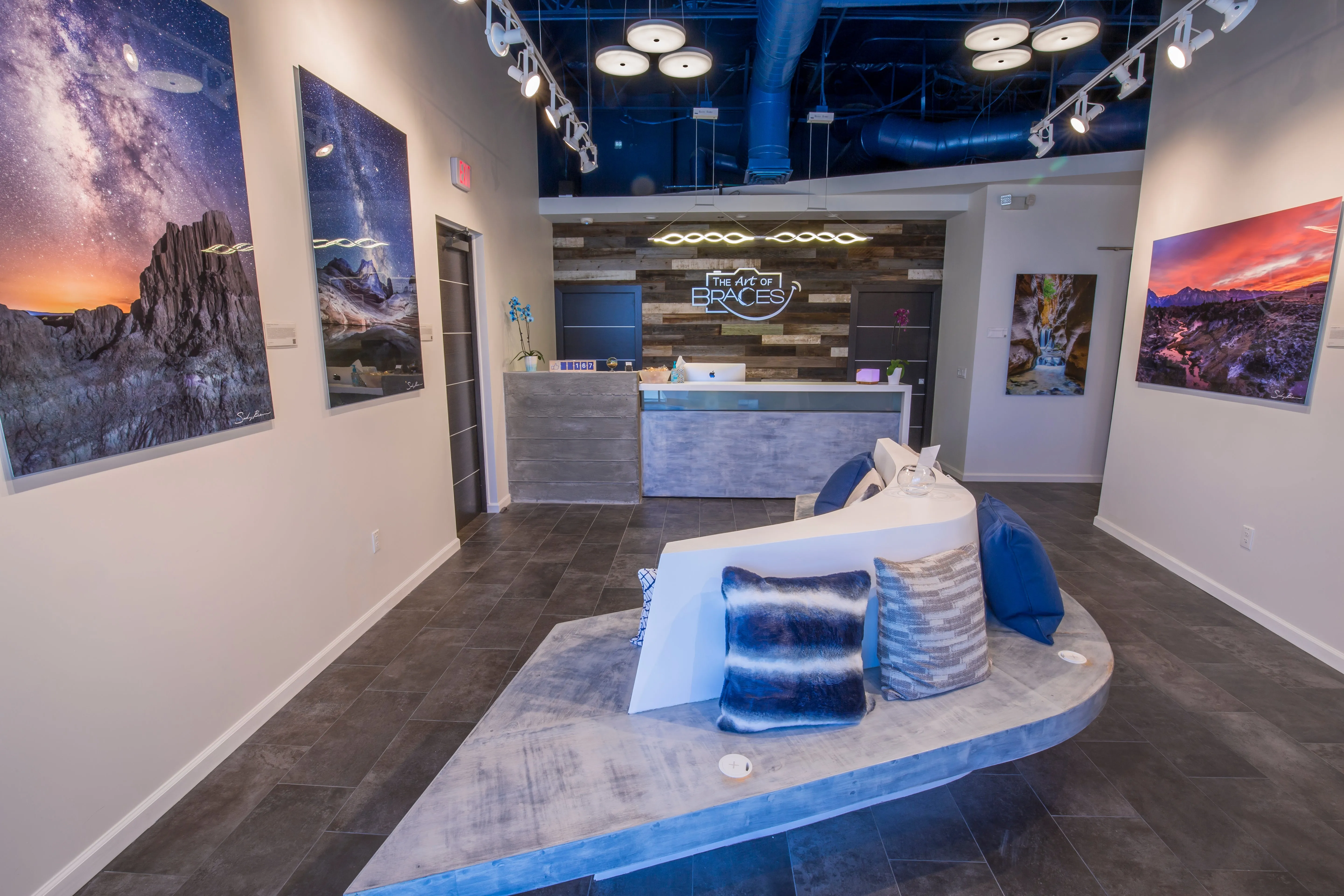 Clean, professional medical spa treatment room with neutral tones at The Art of Braces in Las Vegas