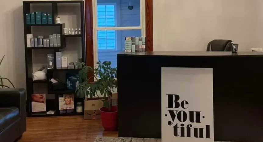 Clean, professional medical spa treatment room with neutral tones at Rejuvenate Rx, PLC in Knoxville