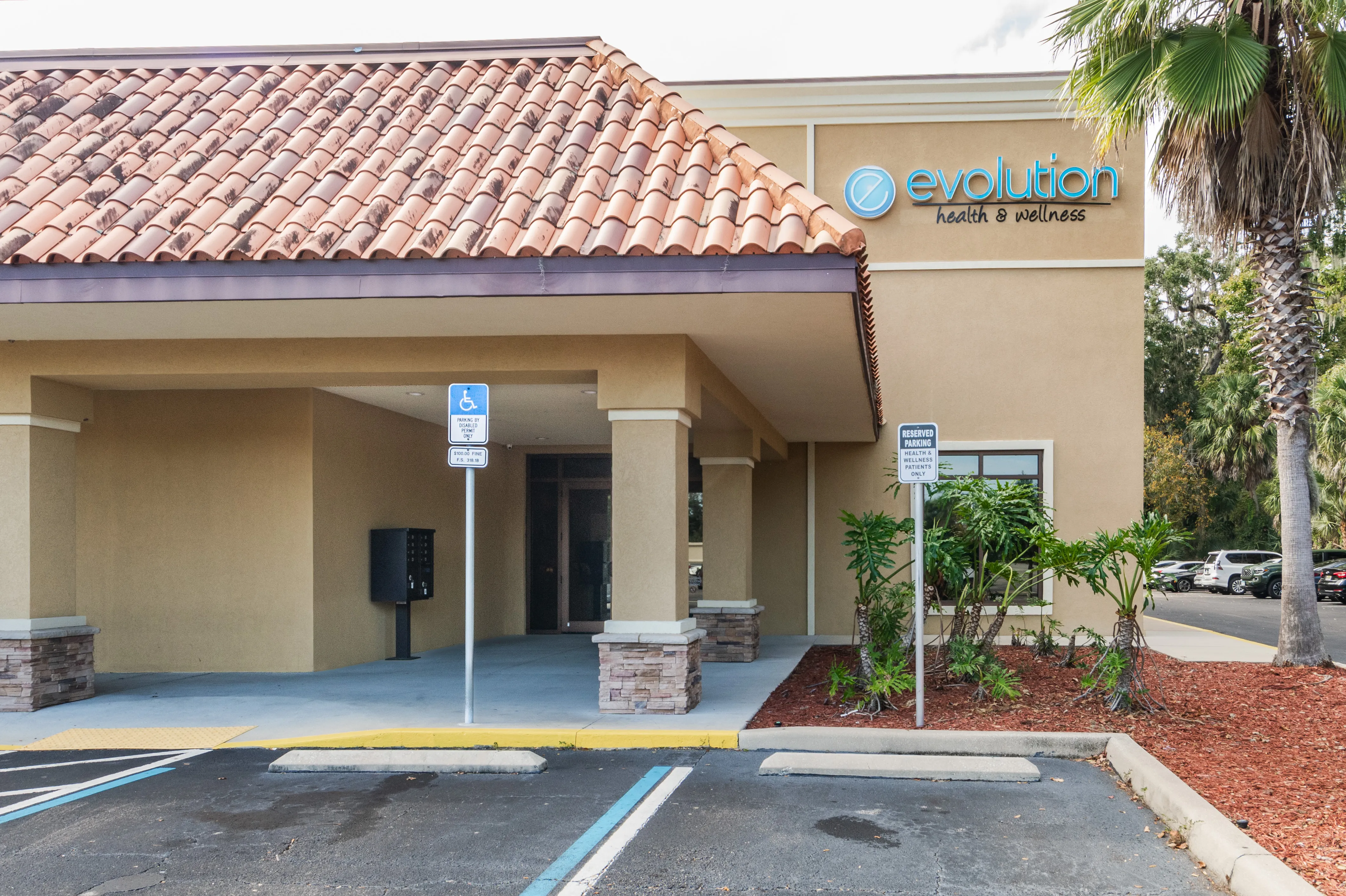 Clean, professional medical spa treatment room with neutral tones at Evolution Health and Wellness in Port Orange
