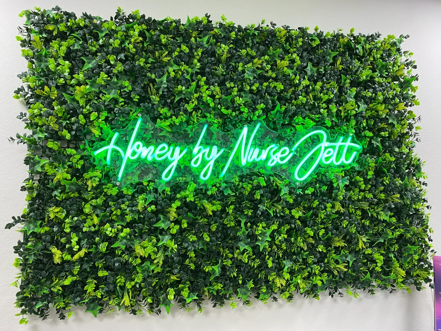 Clean, professional medical spa treatment room with neutral tones at Honey by Nurse Jett in Laredo
