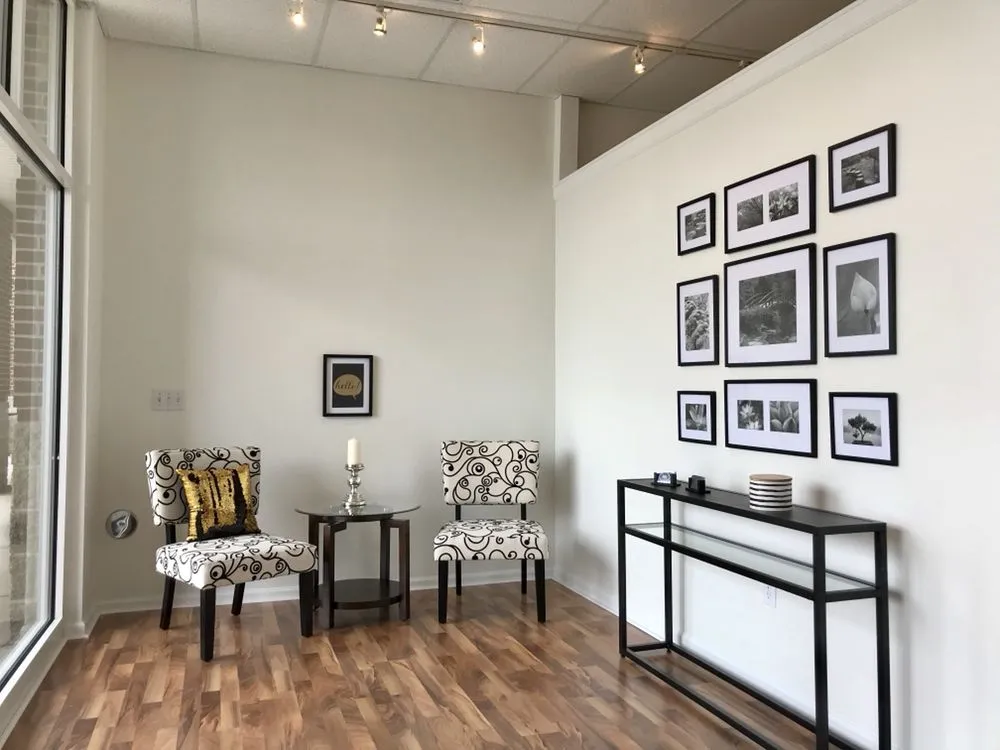 Clean, professional medical spa treatment room with neutral tones at Medical Aesthetics in Ann Arbor