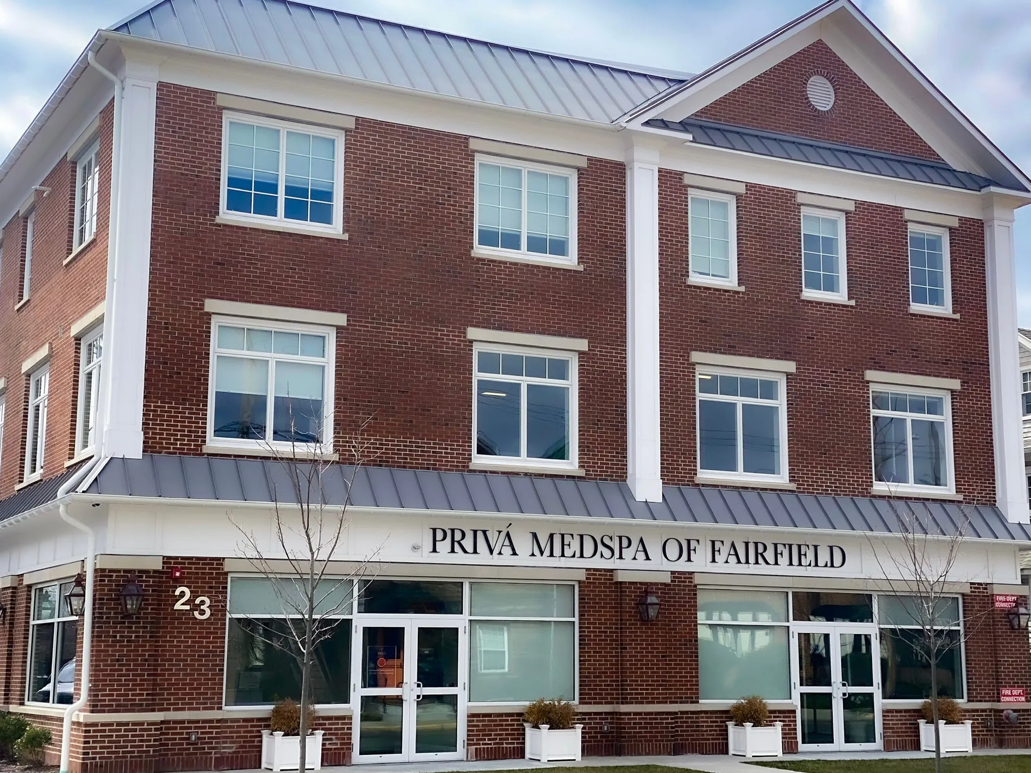 Clean, professional medical spa treatment room with neutral tones at Priva Med Spa - Fairfield in Fairfield