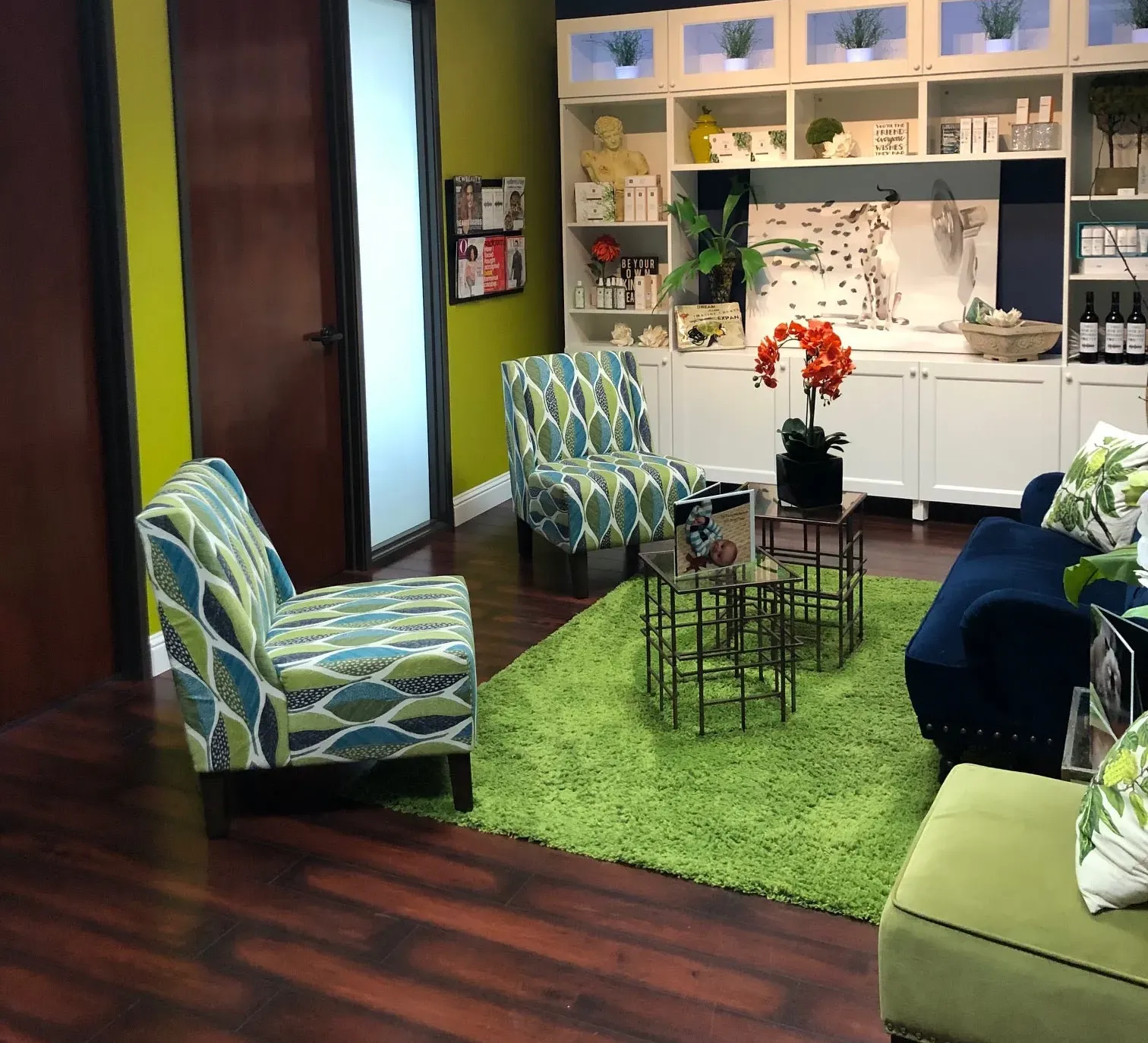 Clean, professional medical spa treatment room with neutral tones at Tighten It Spa in Roseville
