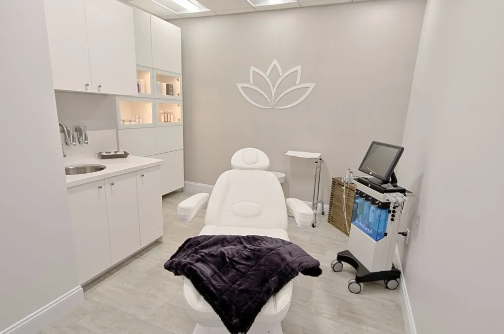 Clean, professional medical spa treatment room with neutral tones at Orange Twist- Irvine in Irvine