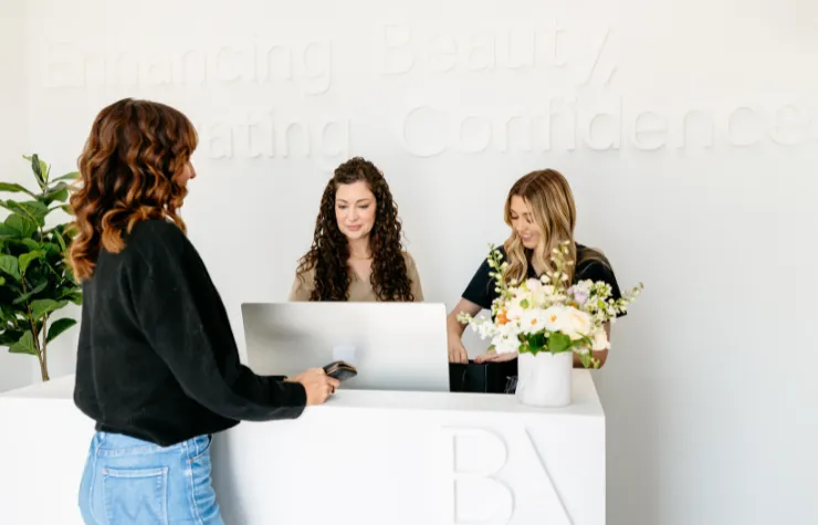 Clean, professional medical spa treatment room with neutral tones at Beautiful Aesthetics in Frisco