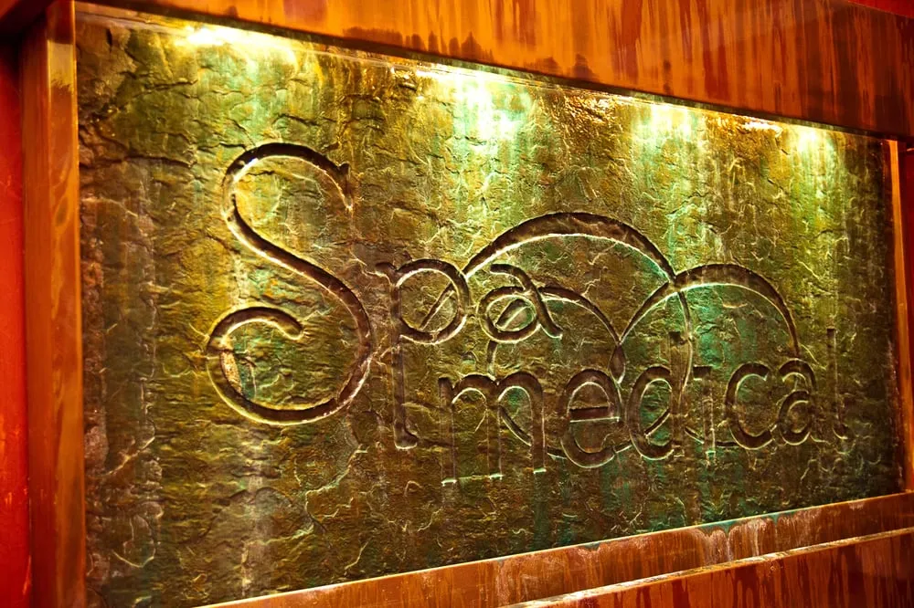 Clean, professional medical spa treatment room with neutral tones at Spa medical in Macon