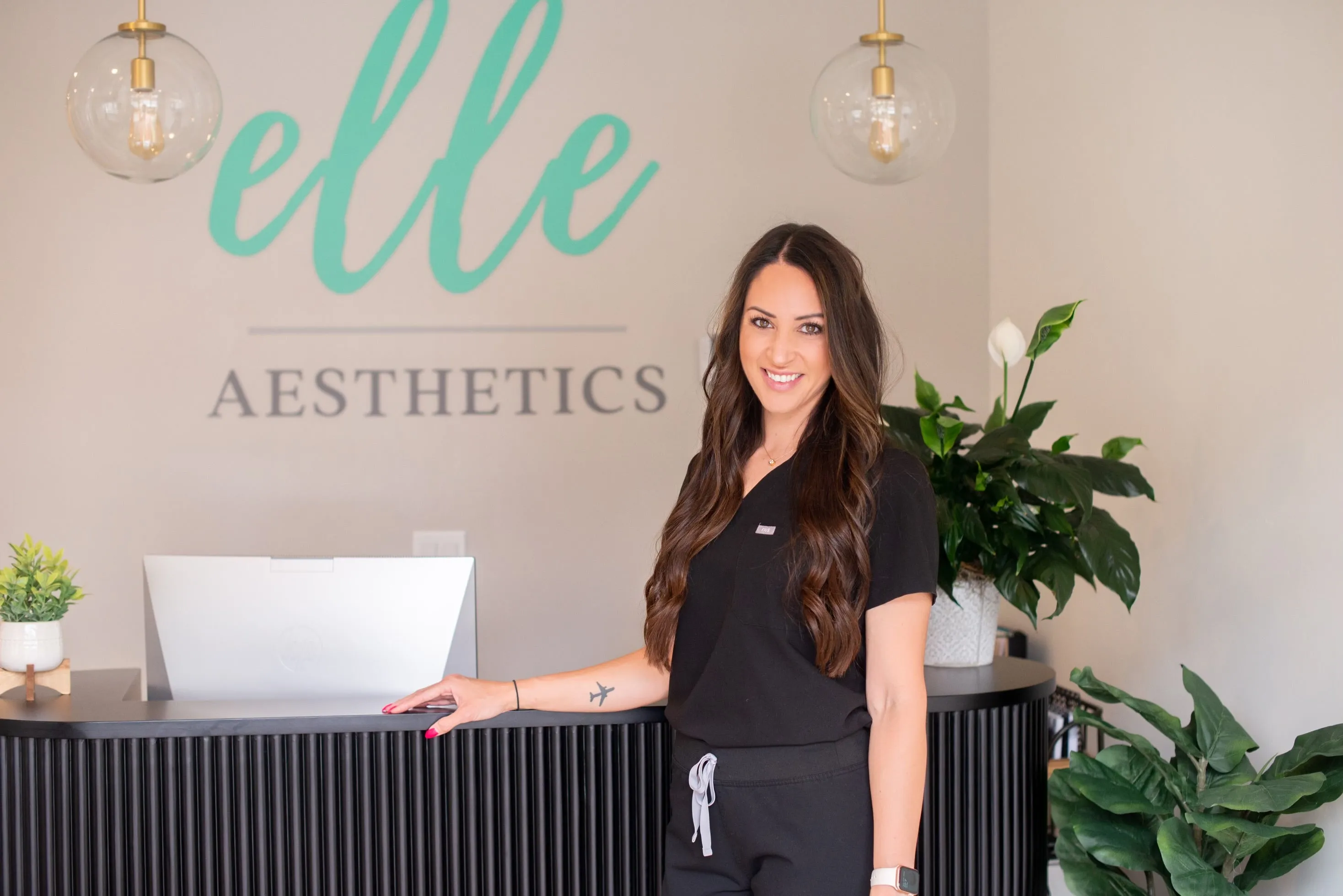 Clean, professional medical spa treatment room with neutral tones at Elle Aesthetics - Heber City, UT in Heber City