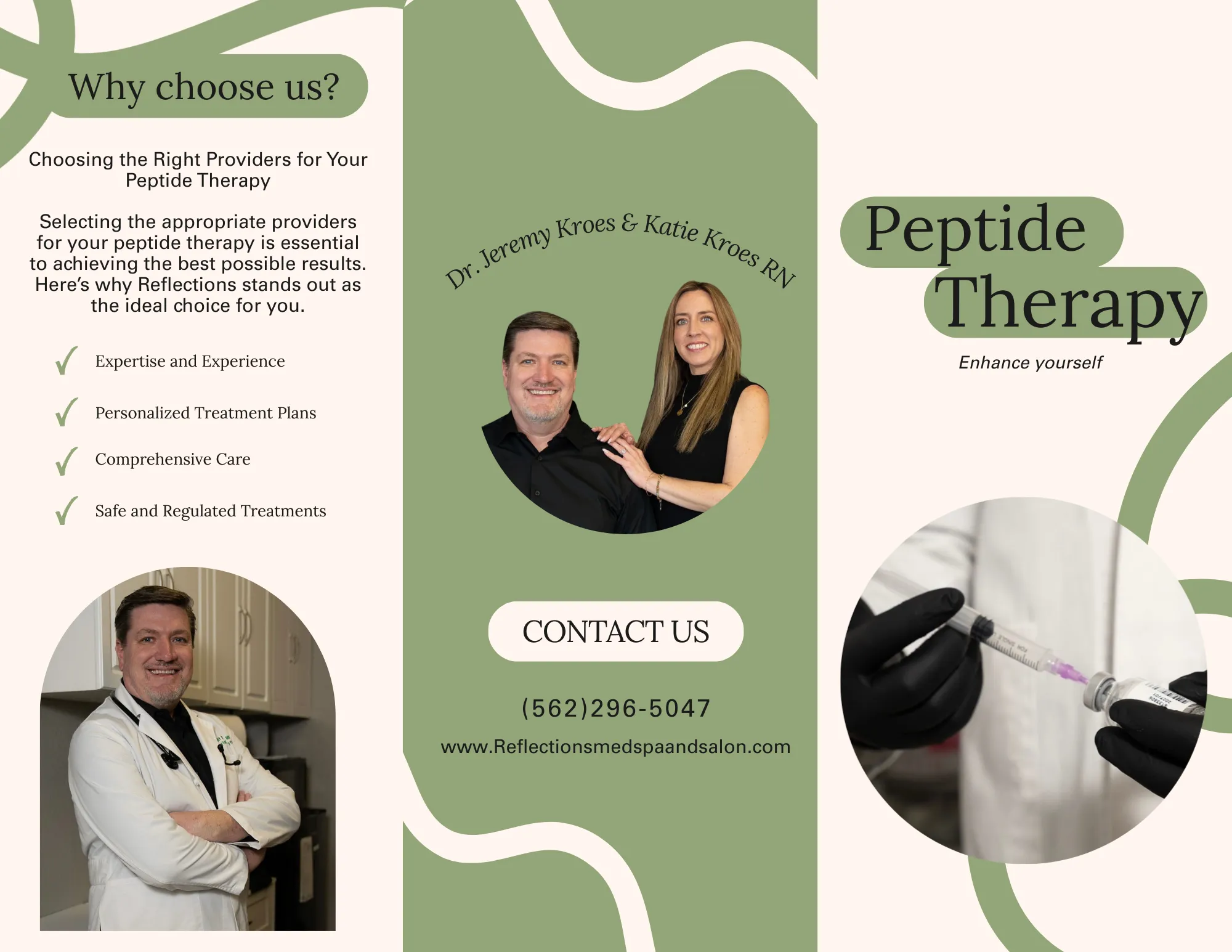 Clean, professional medical spa treatment room with neutral tones at Reflections Medspa & Salon in Los Alamitos