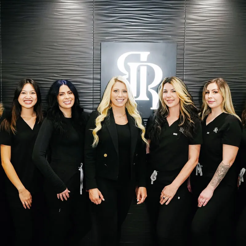 Clean, professional medical spa treatment room with neutral tones at Brandon Richland, MD in Fountain Valley