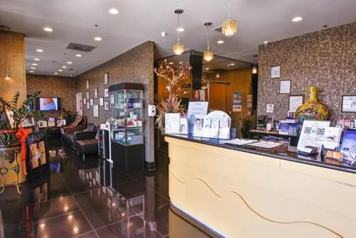 Clean, professional medical spa treatment room with neutral tones at Wave Plastic Surg, Rowland Heights in Rowland Heights