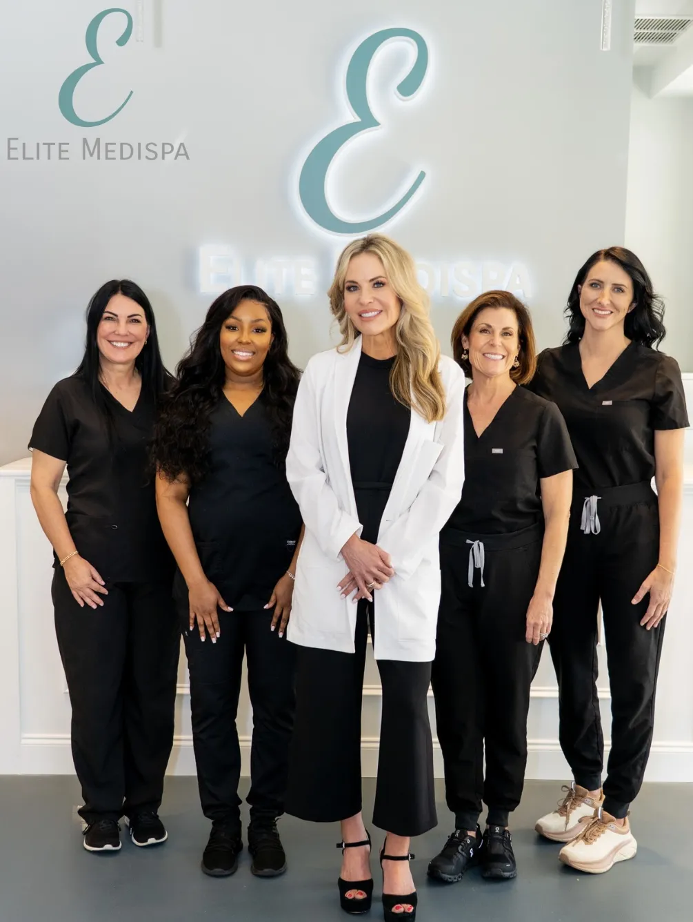 Clean, professional medical spa treatment room with neutral tones at Elite Medispa - Gainesville in Newberry