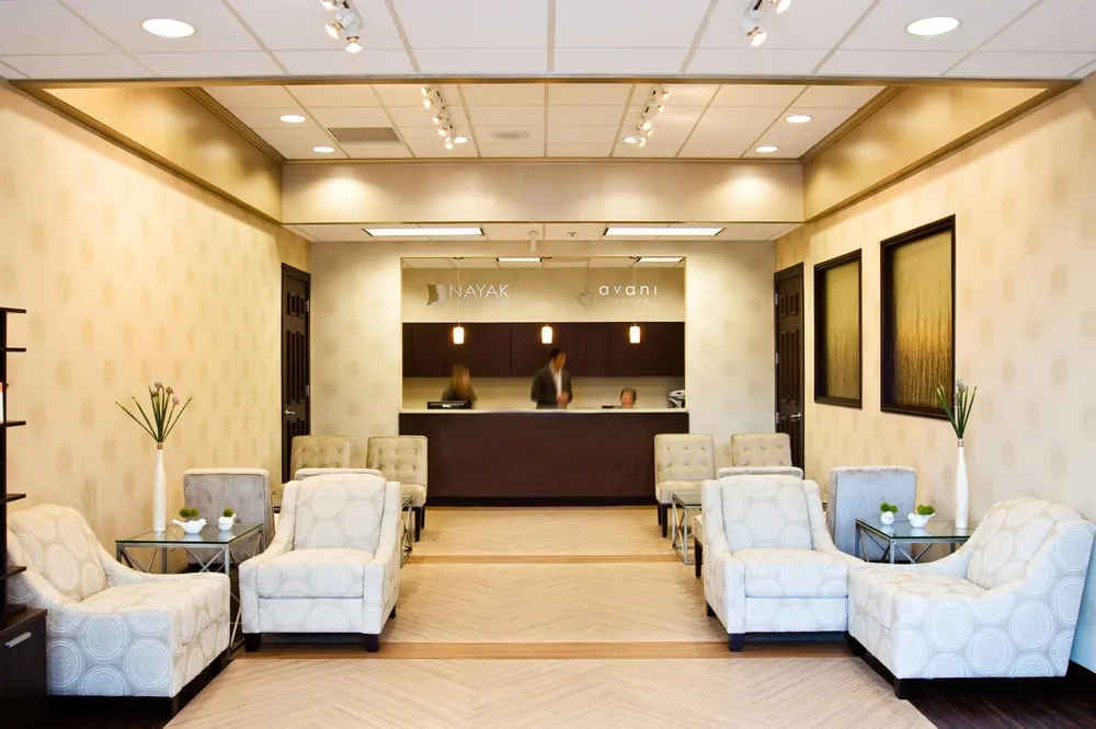 Clean, professional medical spa treatment room with neutral tones at Nayak Plastic Surgery in Saint Louis