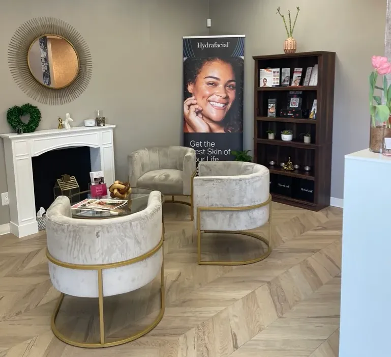 Clean, professional medical spa treatment room with neutral tones at Veda Aesthetics & Wellness, Inc in Lomita