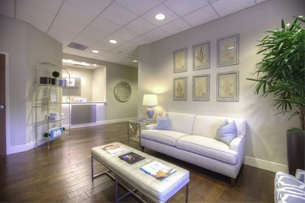 Clean, professional medical spa treatment room with neutral tones at Jason Hall MD in Knoxville