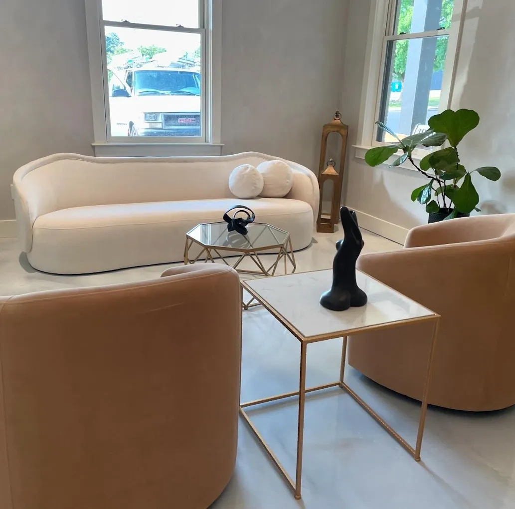 Clean, professional medical spa treatment room with neutral tones at Flawless Aesthetics in Chattanooga