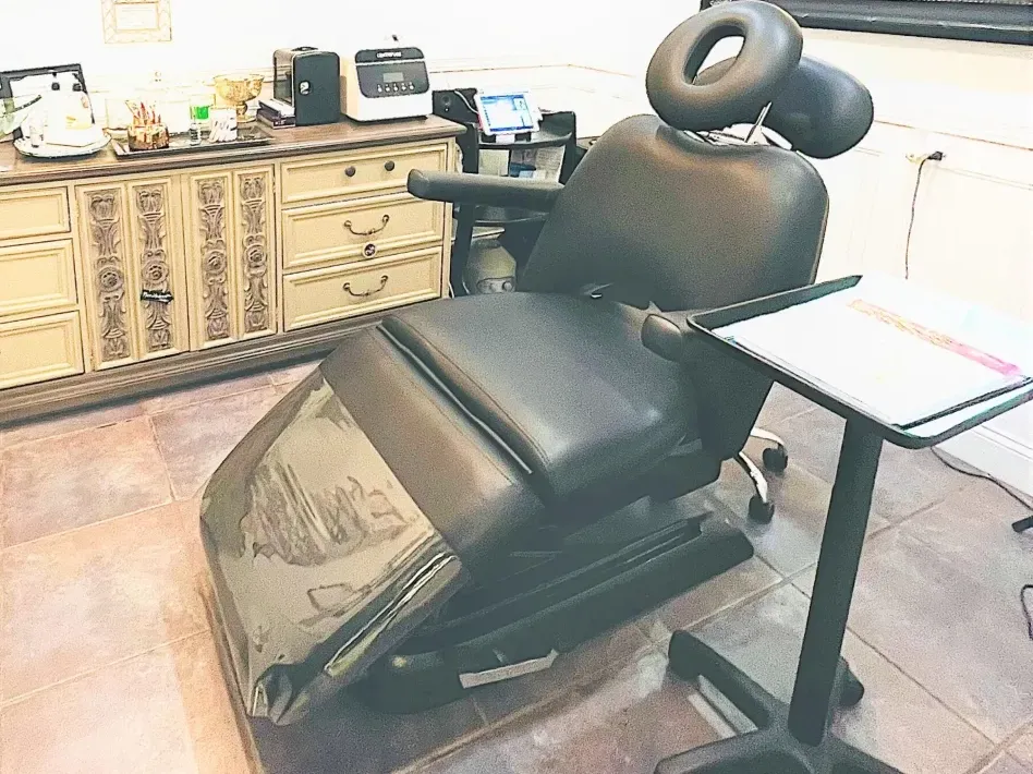 Clean, professional medical spa treatment room with neutral tones at Lux 131 Med Spa in Palos Park
