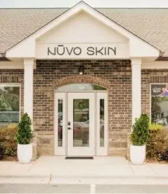 Clean, professional medical spa treatment room with neutral tones at NUVO SKIN in High Point