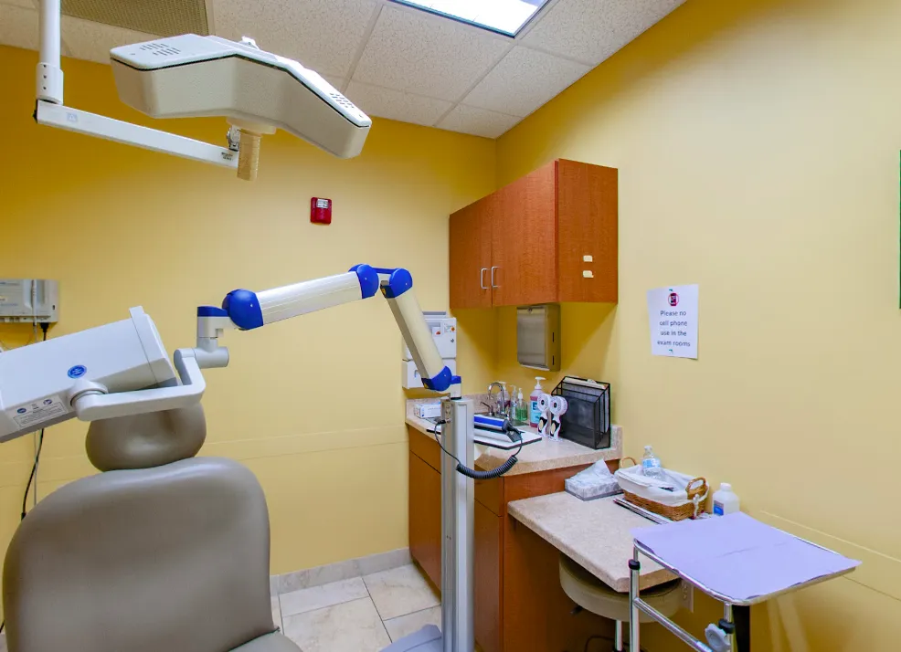 Clean, professional medical spa treatment room with neutral tones at Forefront Dermatology - Franklin in Franklin