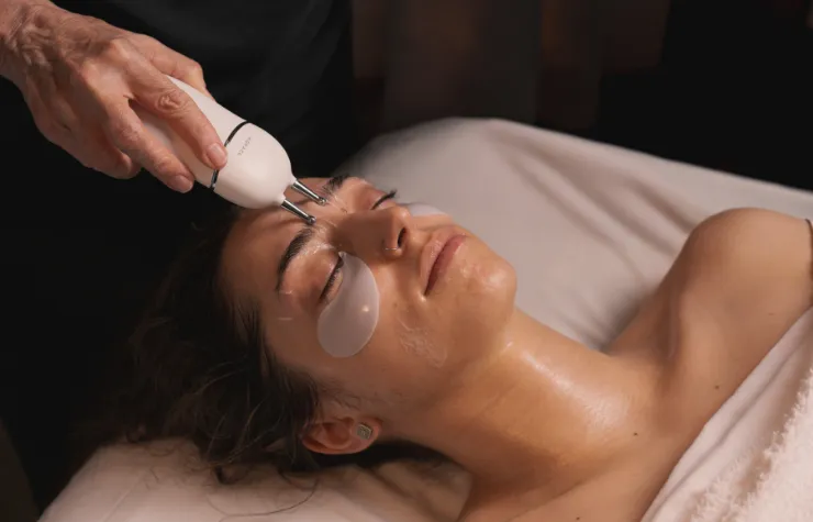 Clean, professional medical spa treatment room with neutral tones at Hand & Stone Massage & Facial Spa - Kenwood in Cincinnati