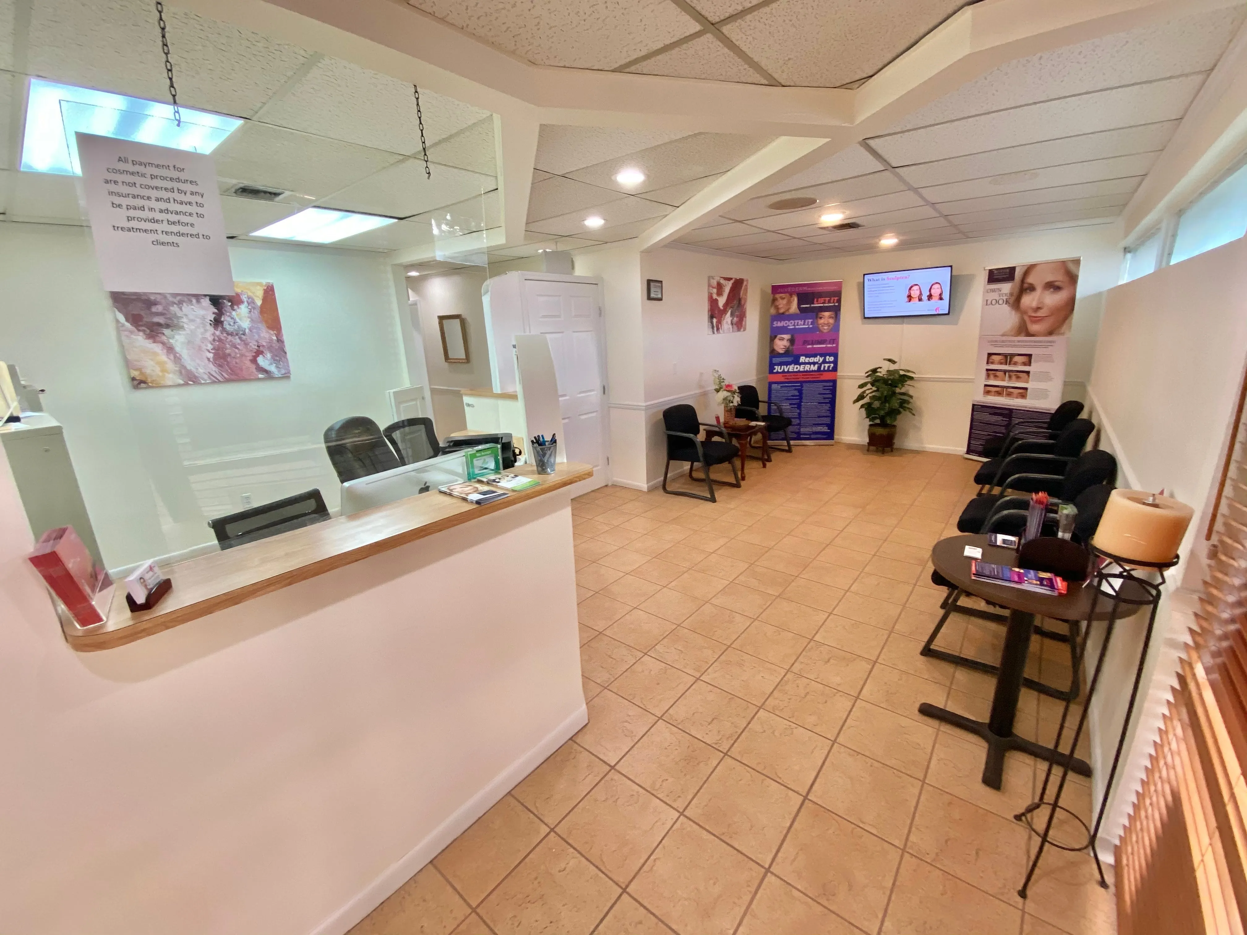 Clean, professional medical spa treatment room with neutral tones at Bekheit Care in Hollywood
