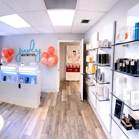 Clean, professional medical spa treatment room with neutral tones at Juvly Ft Lauderdale in Fort Lauderdale
