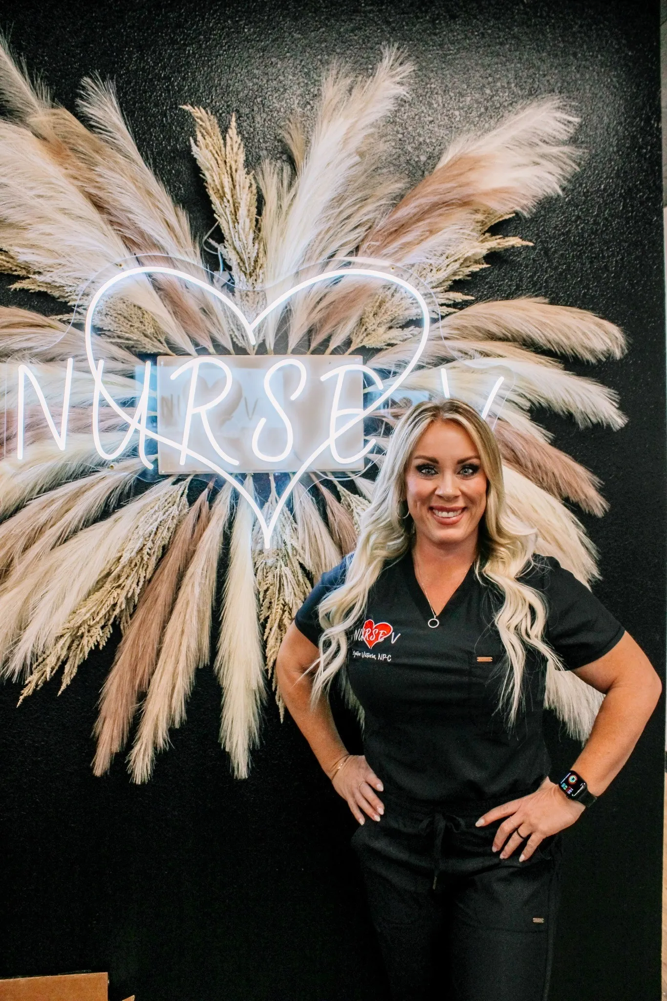 Clean, professional medical spa treatment room with neutral tones at Nurse V Beauty in Springfield