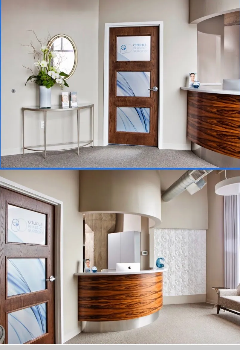 Clean, professional medical spa treatment room with neutral tones at OToole plastic surgery in Pittsburgh