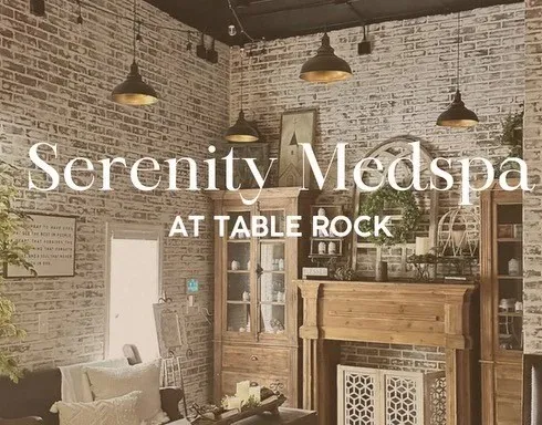 Clean, professional medical spa treatment room with neutral tones at Serenity Medspa at Table Rock in Branson
