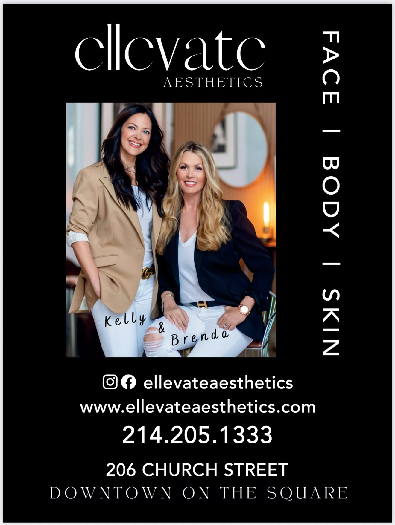 Clean, professional medical spa treatment room with neutral tones at Ellevate Aesthetics in Sulphur Springs