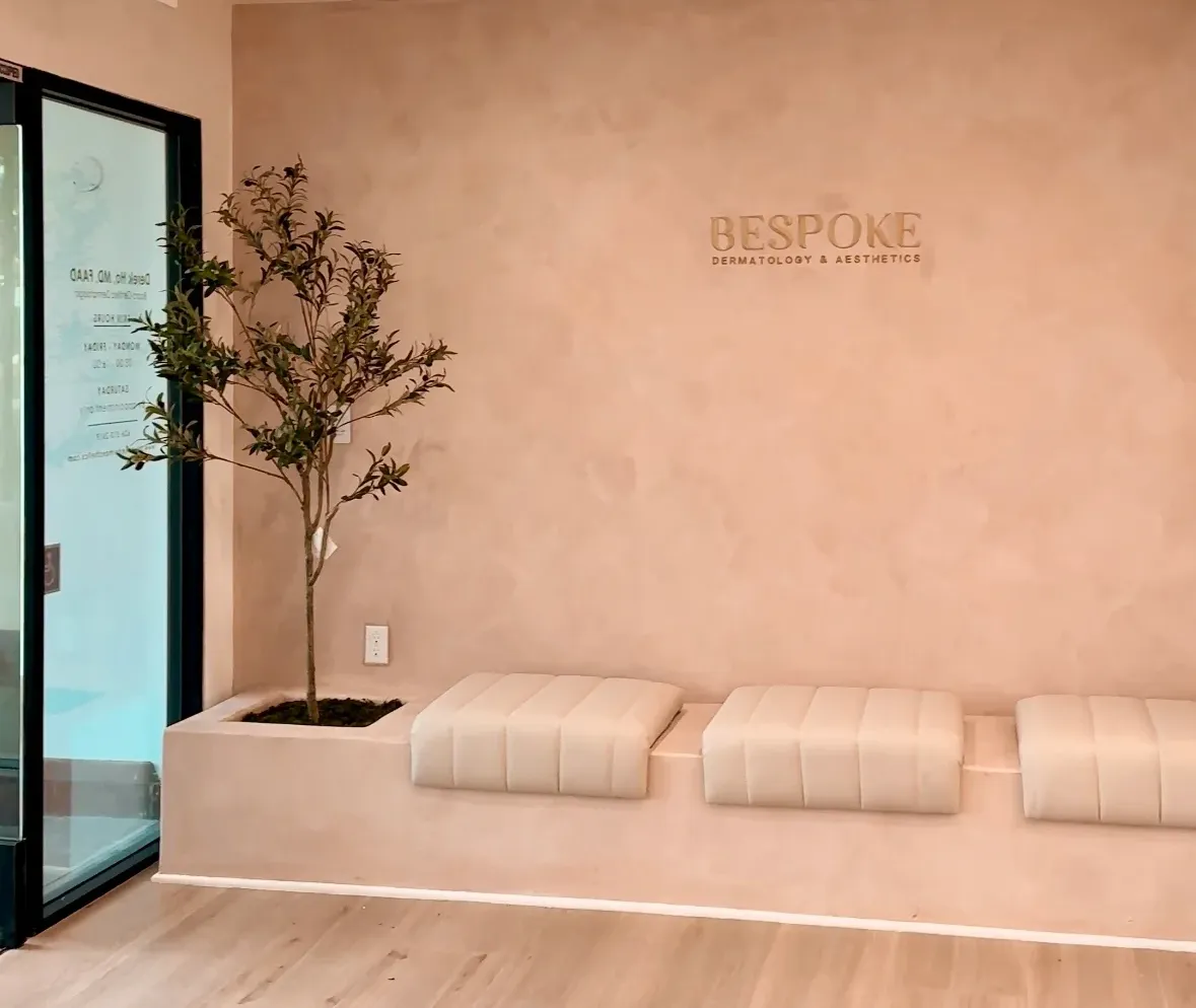 Clean, professional medical spa treatment room with neutral tones at Bespoke Dermatology in Arcadia