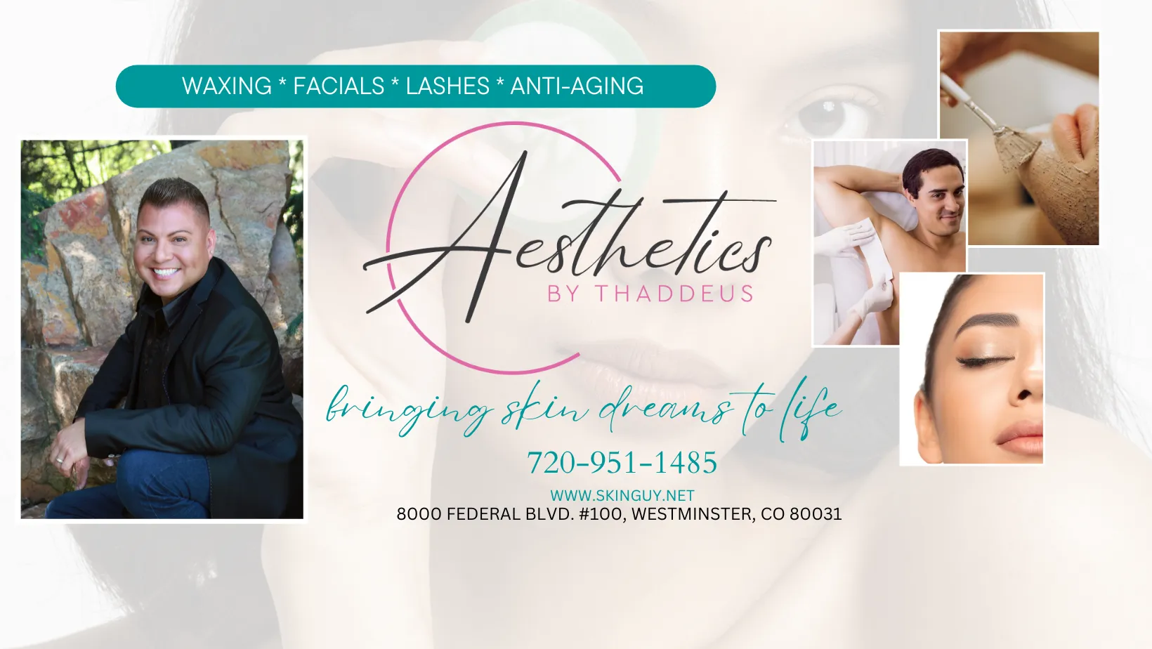 Clean, professional medical spa treatment room with neutral tones at Aesthetics By Thaddeus in Westminster