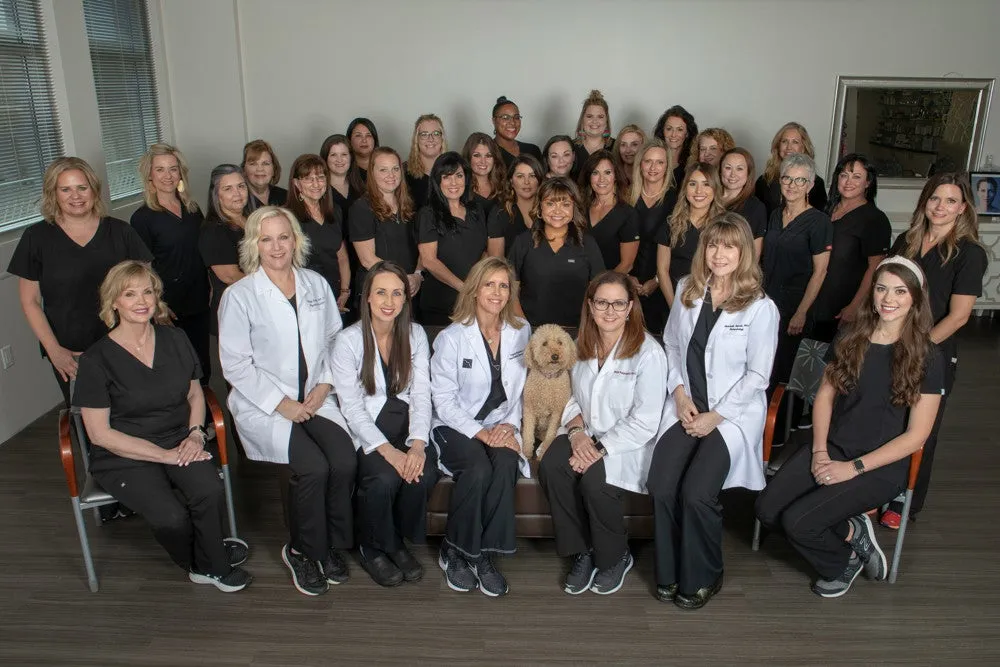 Clean, professional medical spa treatment room with neutral tones at Southlake Dermatology in Southlake
