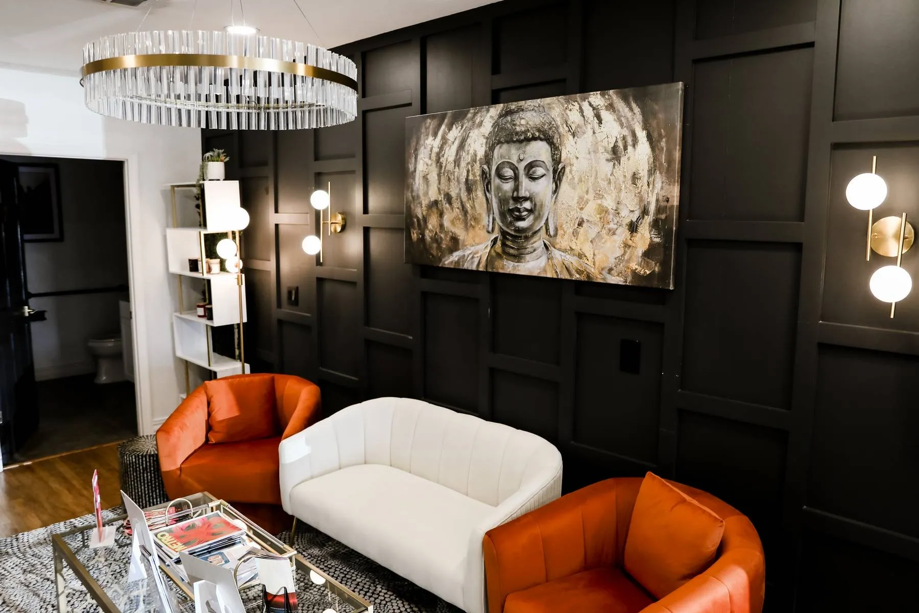Clean, professional medical spa treatment room with neutral tones at The Aesthetic Portal in Tampa