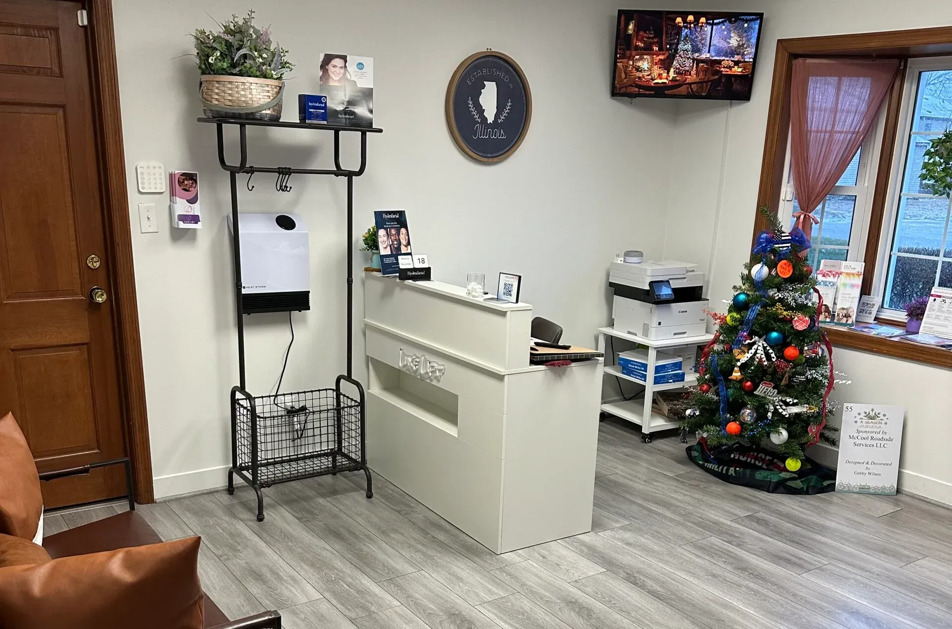 Clean, professional medical spa treatment room with neutral tones at Luxe Lift – Danville in Danville