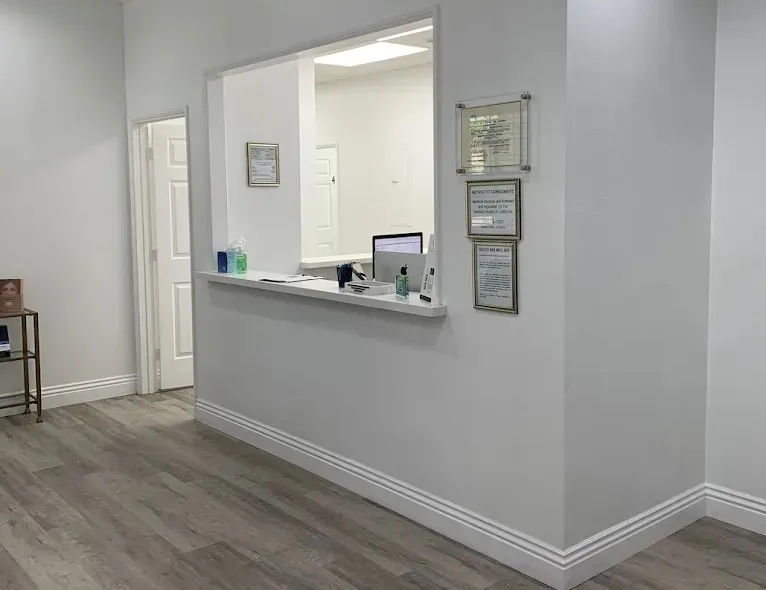 Clean, professional medical spa treatment room with neutral tones at South Bay Medspa Whittier in Whittier