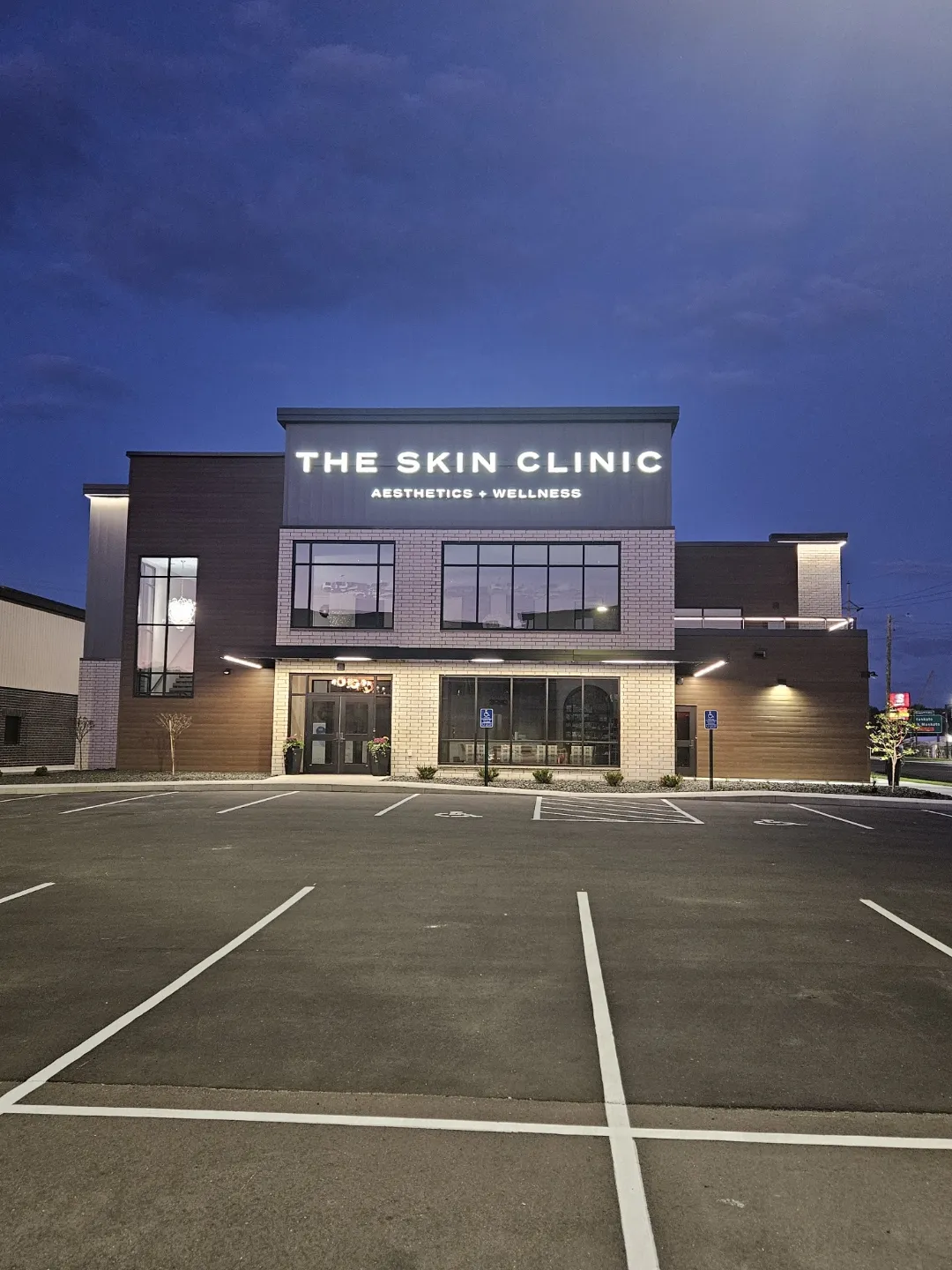 Clean, professional medical spa treatment room with neutral tones at The Skin Clinic-Aesthetics + Wellness in North Mankato