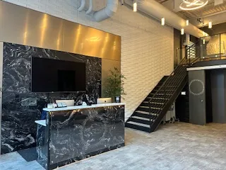Clean, professional medical spa treatment room with neutral tones at Opulence Chicago in Chicago