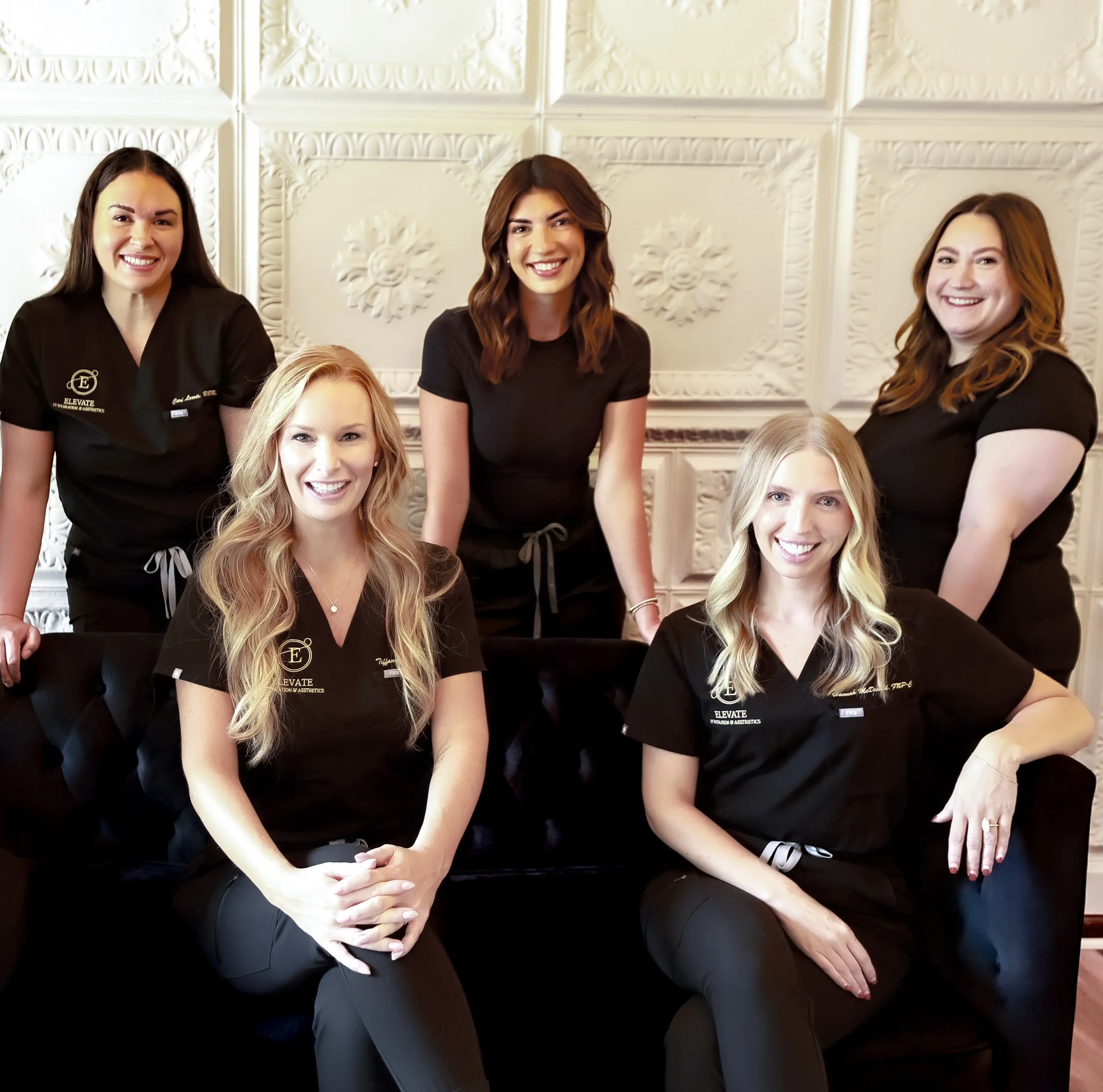 Clean, professional medical spa treatment room with neutral tones at Elevate IV Hydration and Aesthetics in Chillicothe