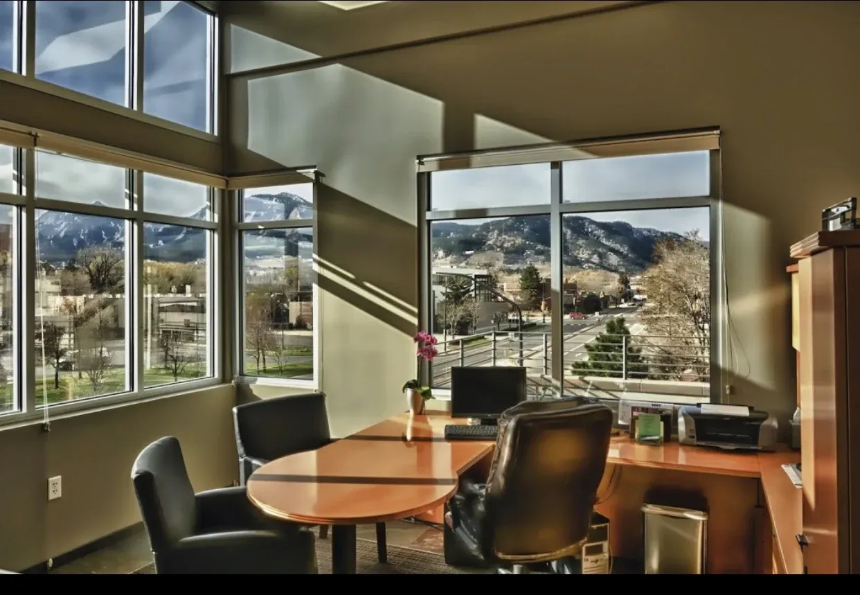 Clean, professional medical spa treatment room with neutral tones at Boulder Valley Plastic Surgery in Boulder