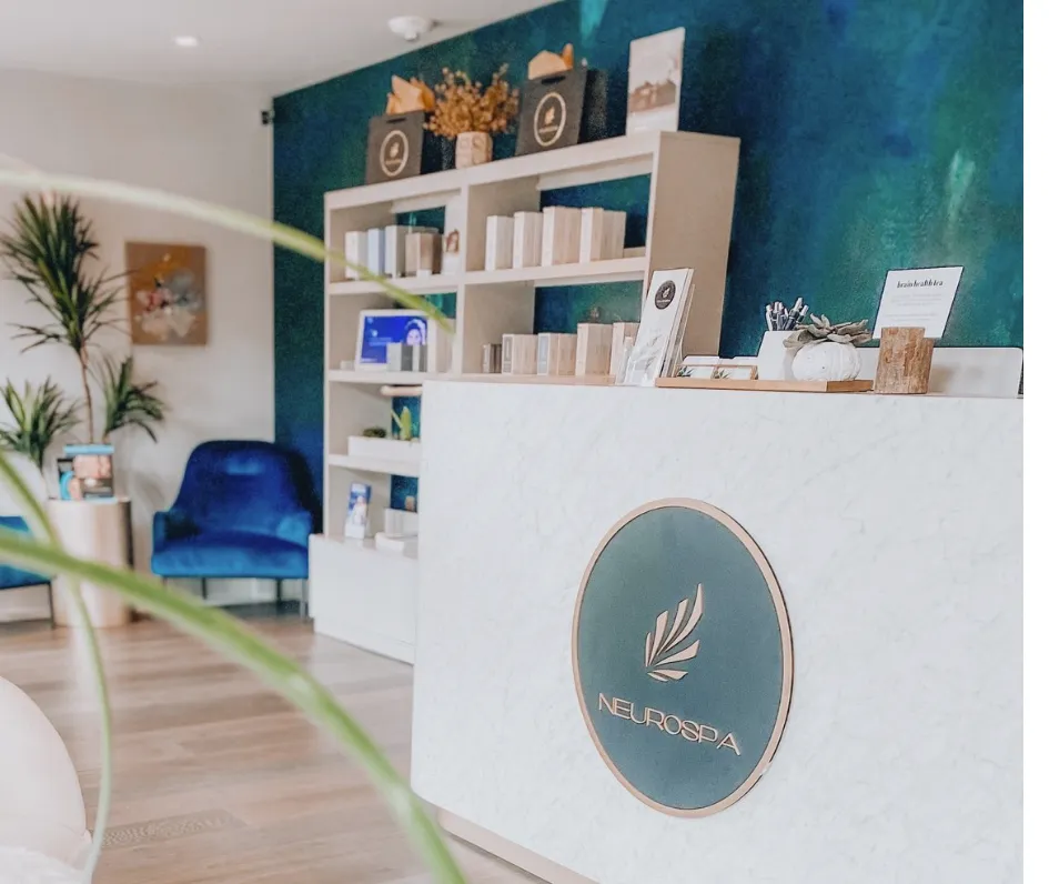 Clean, professional medical spa treatment room with neutral tones at NeuroSpa Basalt in Basalt