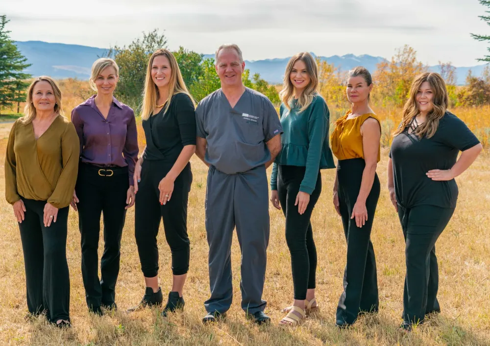 Clean, professional medical spa treatment room with neutral tones at Bozeman Health Cosmetic Surgery in Bozeman