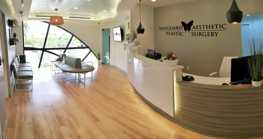 Clean, professional medical spa treatment room with neutral tones at George Dreszer in Fort Lauderdale