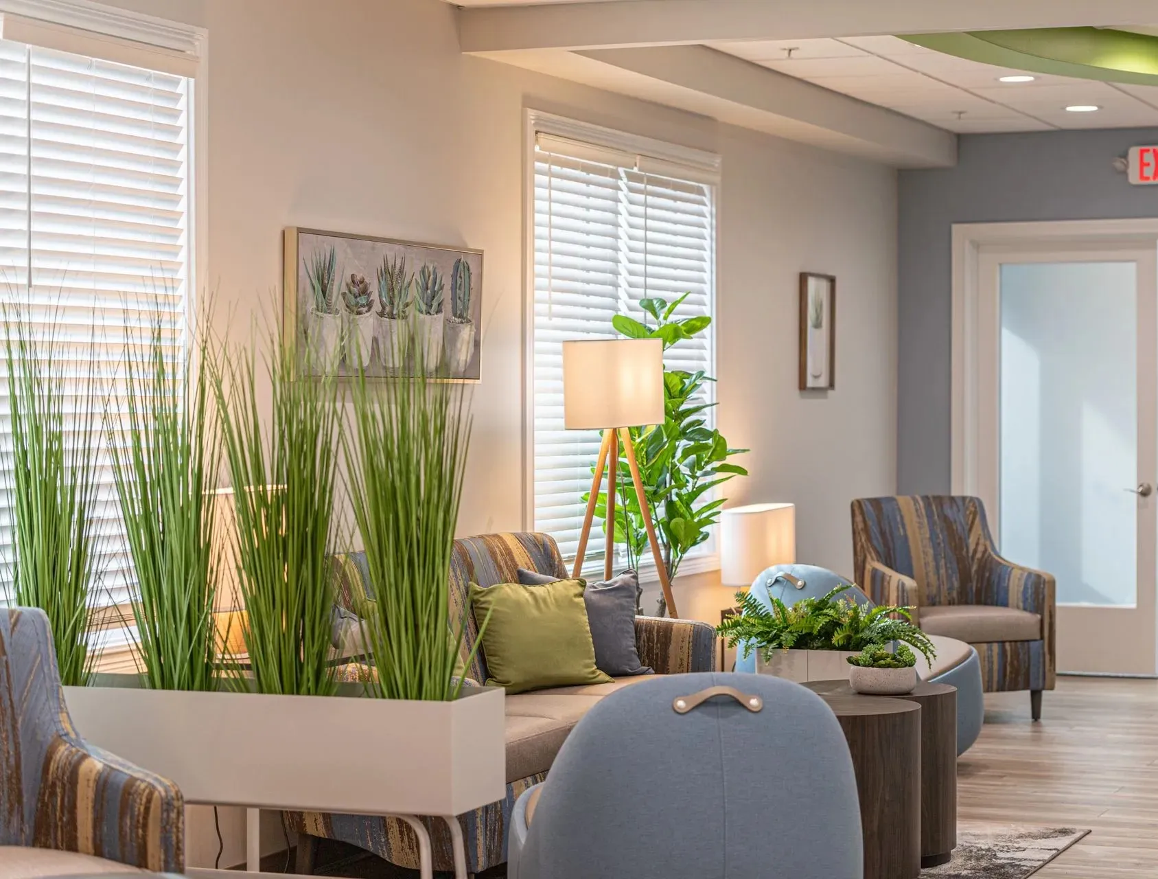 Clean, professional medical spa treatment room with neutral tones at Focus Health and Wellness in Mason