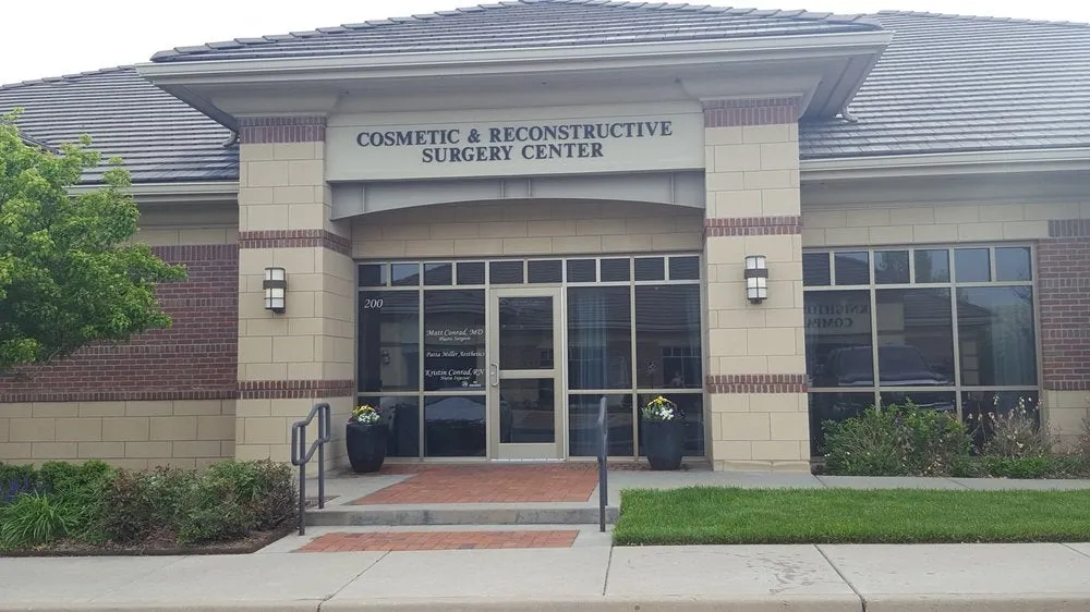 Clean, professional medical spa treatment room with neutral tones at Dr. Conrad in Wichita