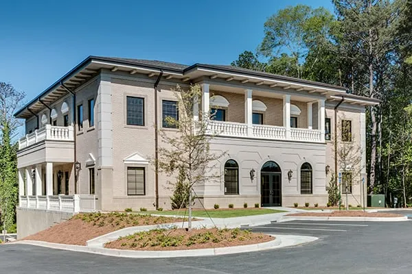 Clean, professional medical spa treatment room with neutral tones at Northside Plastic Surgery in Alpharetta