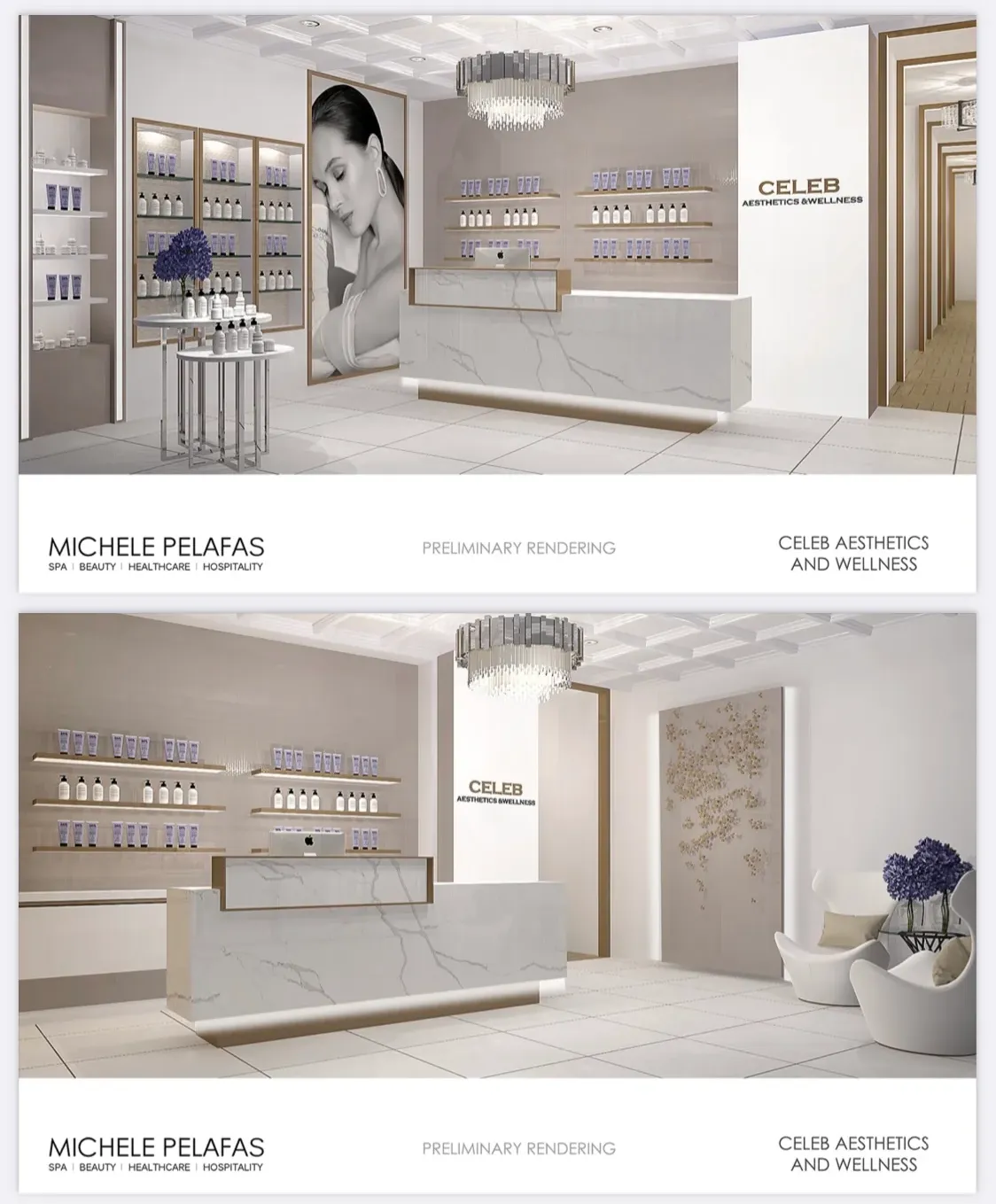 Clean, professional medical spa treatment room with neutral tones at Celeb Aesthetics & Wellness in Houston