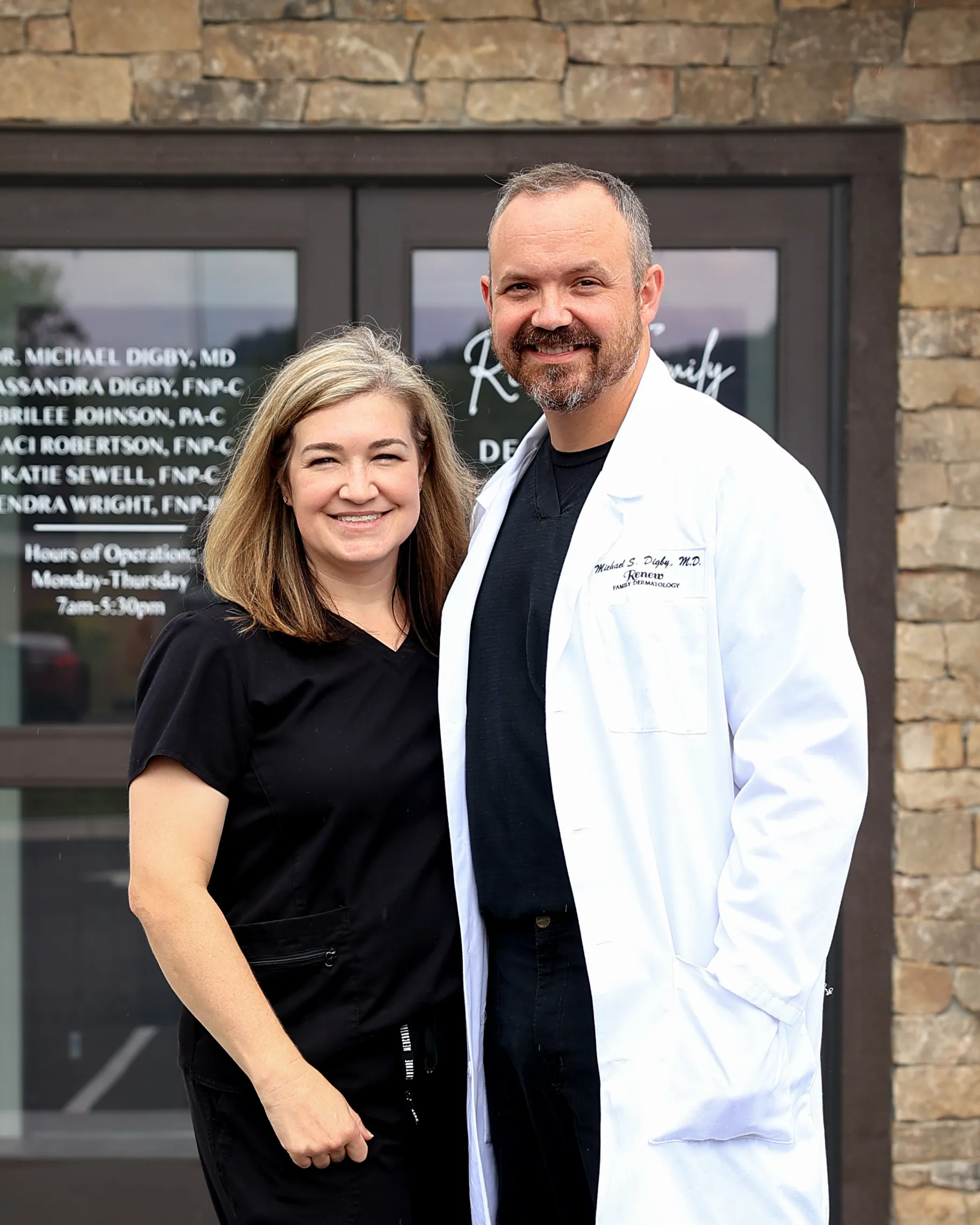 Clean, professional medical spa treatment room with neutral tones at Renew Family Dermatology in Fort Payne