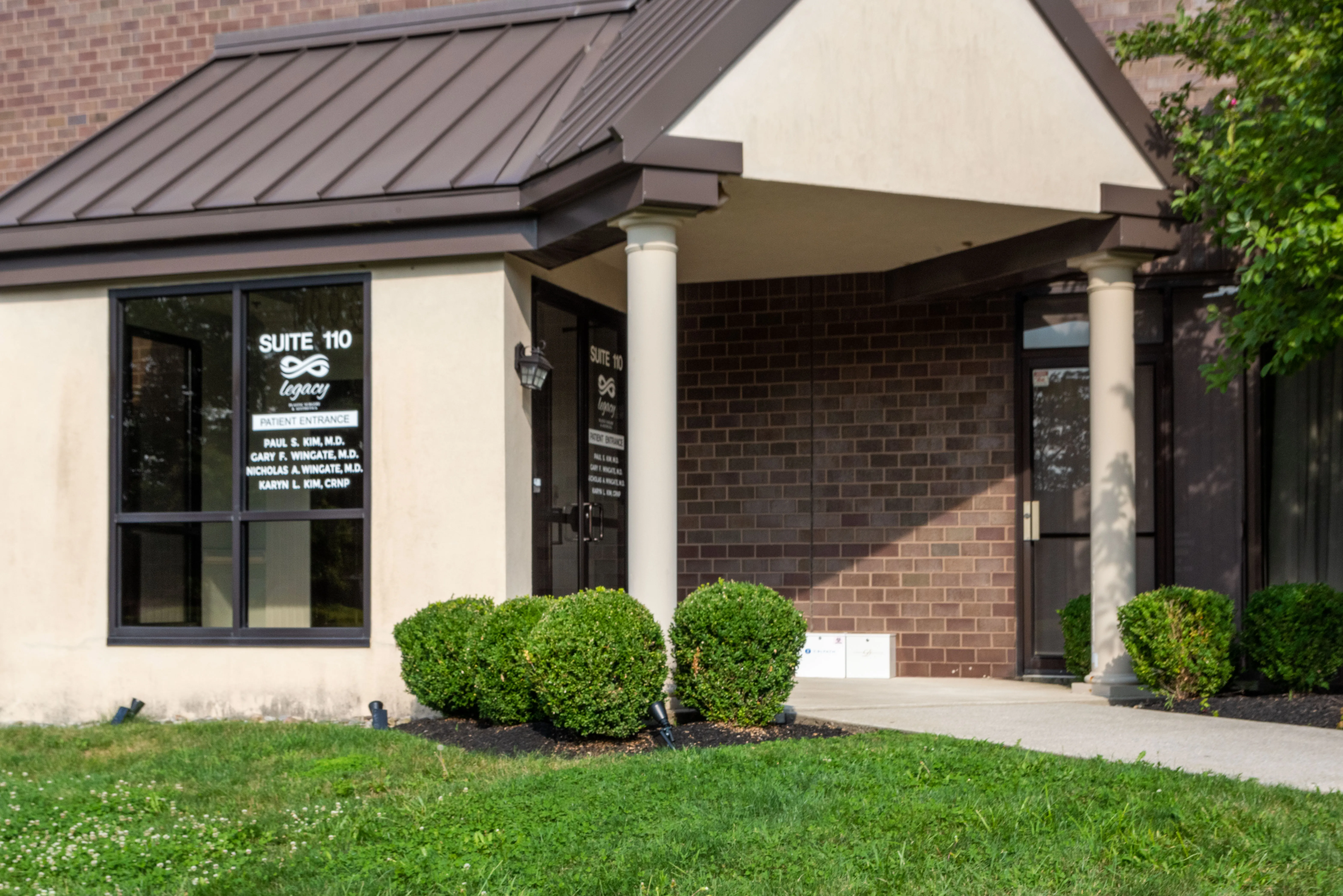 Clean, professional medical spa treatment room with neutral tones at Legacy Plastic Surgery in Exton