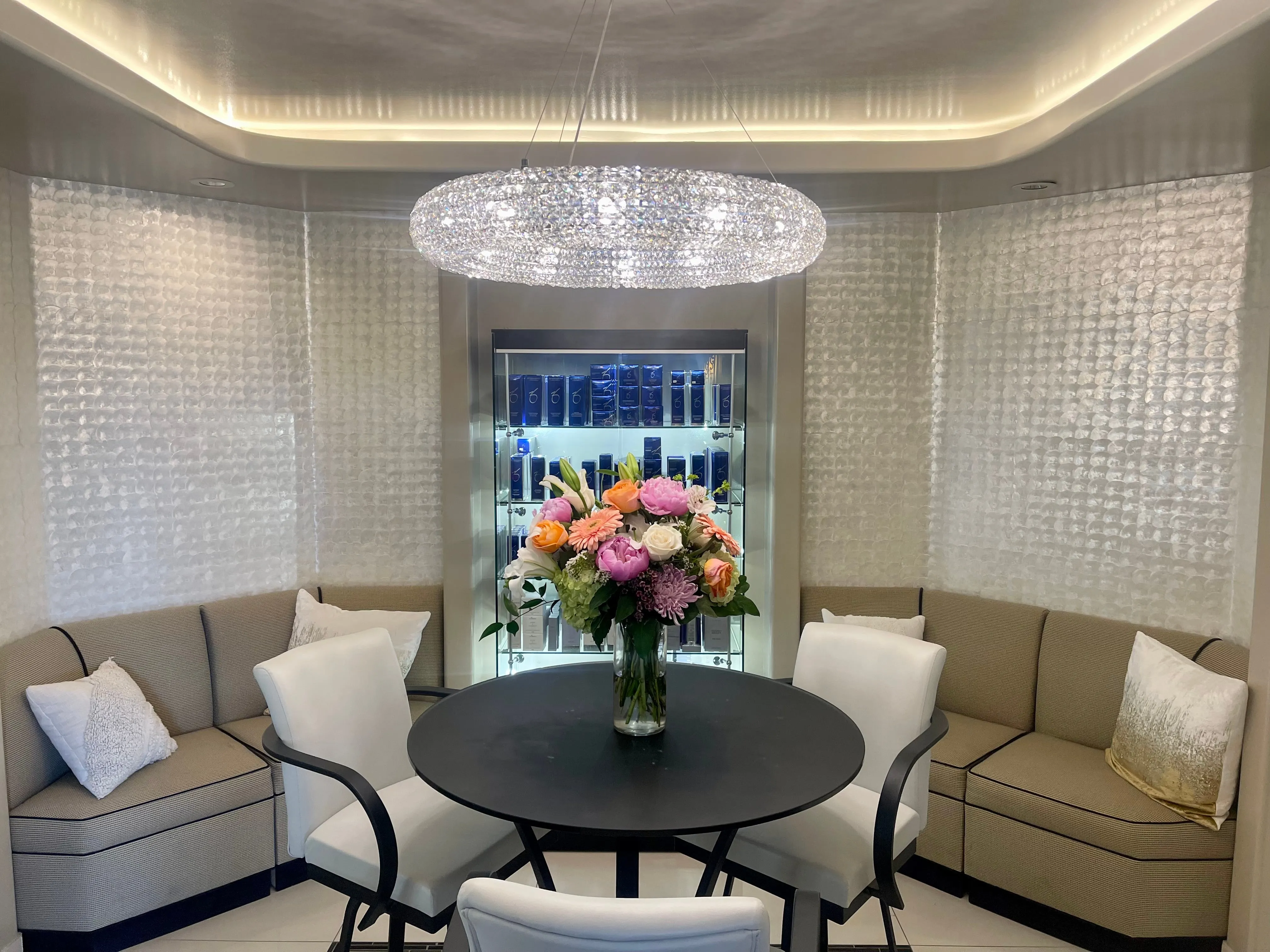 Clean, professional medical spa treatment room with neutral tones at Charity's Medical & Aesthetics in Carefree