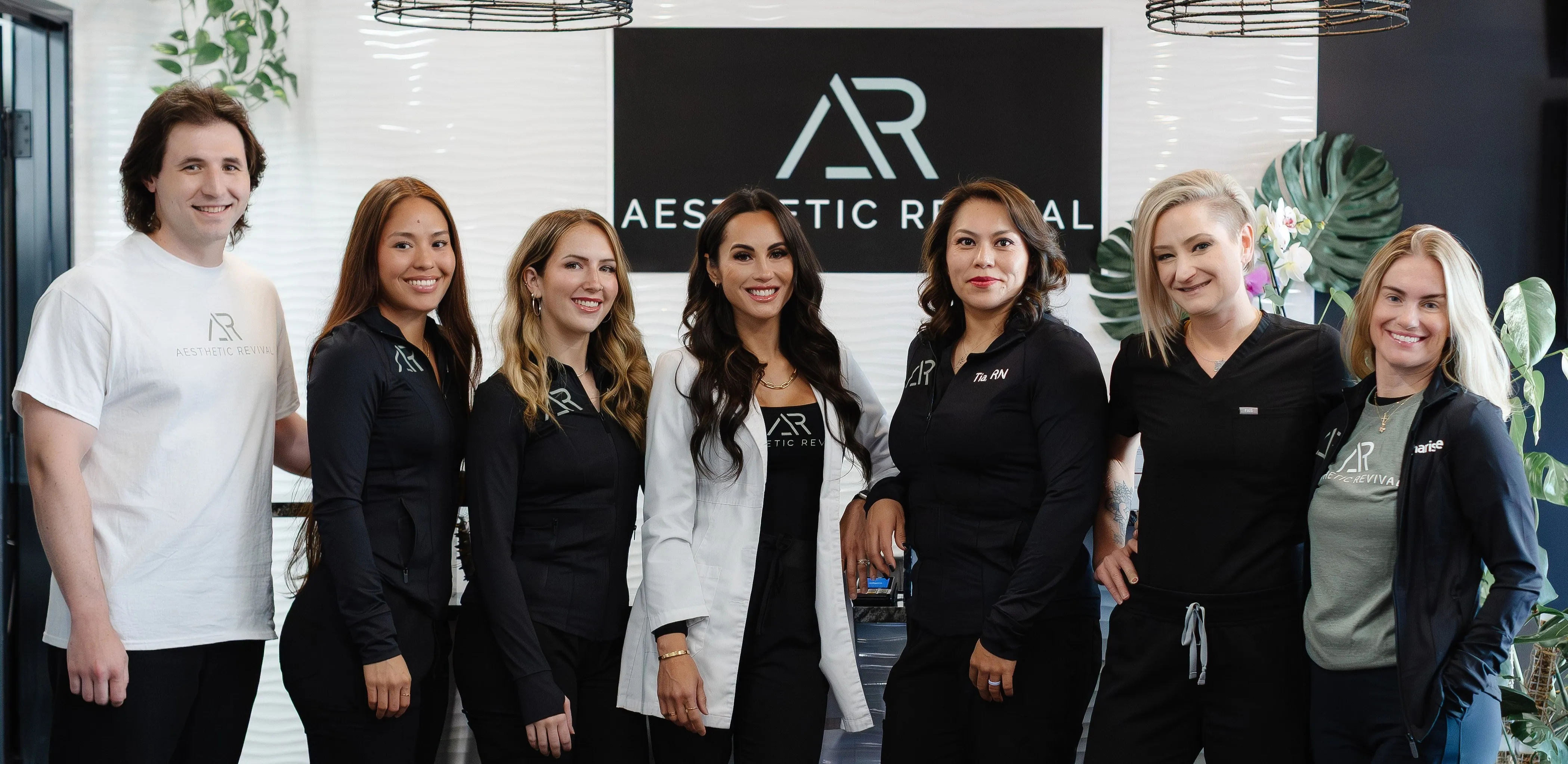 Clean, professional medical spa treatment room with neutral tones at Aesthetic Revival in Scottsdale